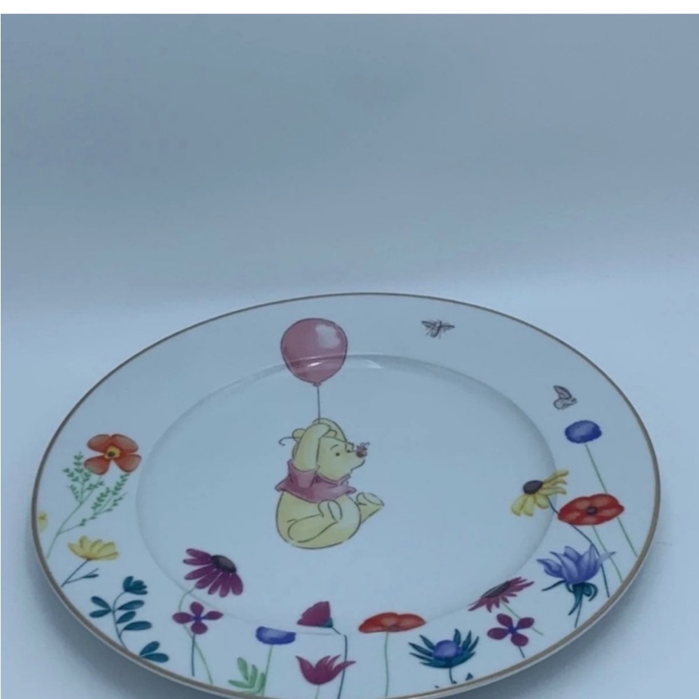 Disney winnie the pooh spring floral ceramic dinner plate - Picture 1 of 2